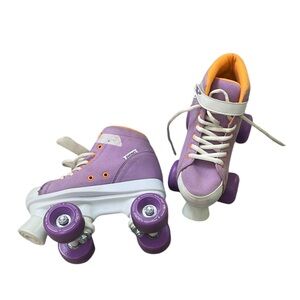 Pacer Skates The Scout ZTX Roller Skate Quad Purple Orange Size 3 Youth
